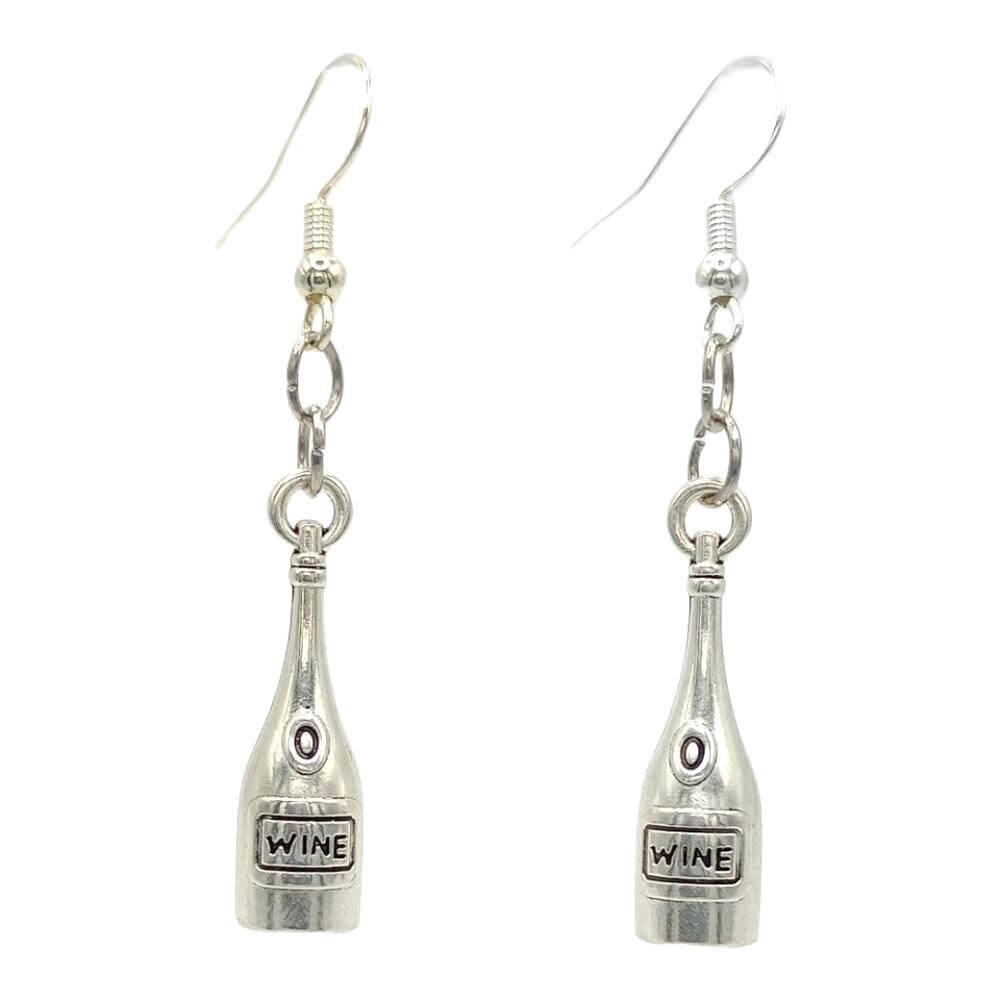 Wine Bottle Earrings Fashion Jewelry Dangle Girls night in celebration party